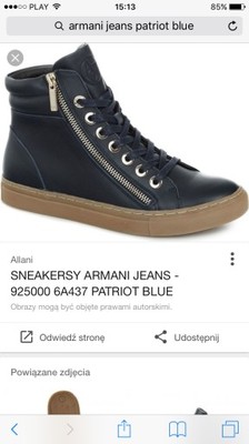 Sneakersy ARMANI PATRIOT BLUE&lt;r.38