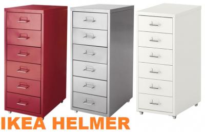 IKEA HELMER komoda szafka metalowa biurowa regał - 4688596782 - oficjalne  archiwum Allegro