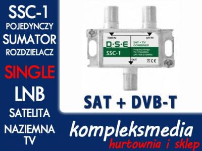 SSC1- sumator sygnałów TV/SAT dla pojedynczego LNB