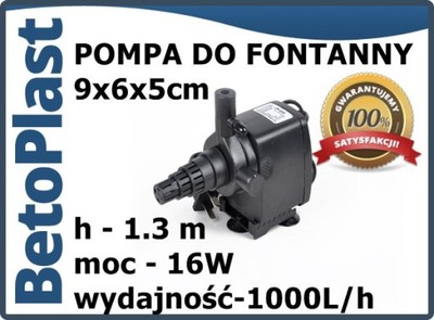 POMPA - FONTANNA / KASKADA/ H-1,3m/9x6x5cm-16w