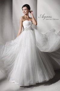 Przepiękna suknia ślubna - AGNES 10750 + bolerko.