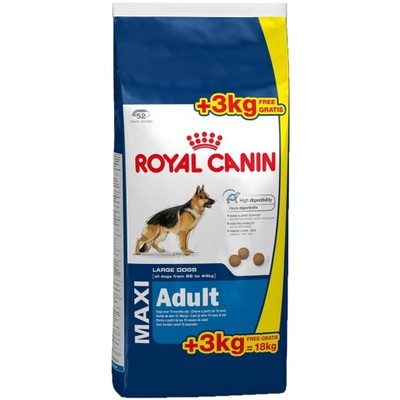 Royal Canin Maxi Adult 15+3kg = 18kg! + GRATIS