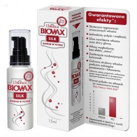 L'biotica BIOVAX - Jedwab do włosów w płynie SILK