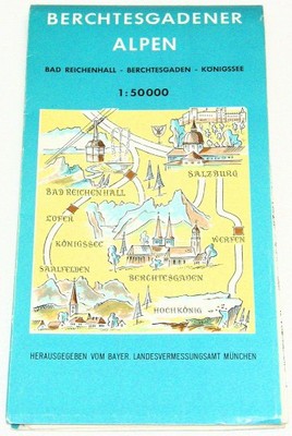 Alpy Berchtesgadeńskie (mapa top., 1:50 000, 1980)