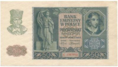 357. 50 zł 1940 - C - st.3