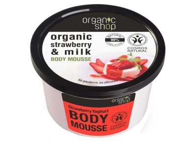 Organic Shop Strawberry Yoghurt mus 250ml