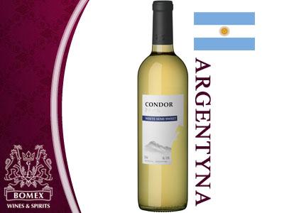 Argentyńskie Wino Condor Peak białe półsłodkie