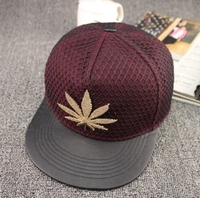 FULLCAP MARIHUANA CZAPKA TRAWKA WEED SWAG BORDO