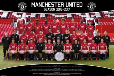 Manchester United Skład 2016/2017 plakat 91,5x61