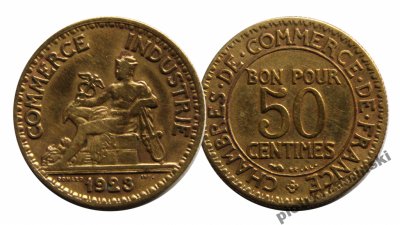 Francja. 50 centimes 1923