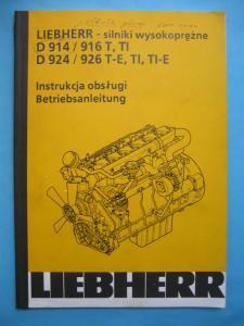 LIEBHERR LTM silniki diesla instrukcja obsługi