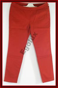 Spodnie stretch Bawełna rdzawe zamek z boku R 44