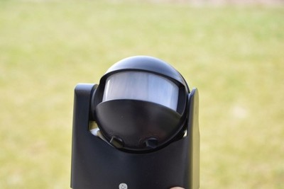 Sensor czujnik ruchu z regulacją IP65 Czarny
