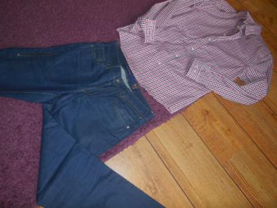 NOWE spodnie reserved  32/32 + koszula H&amp;M r.M