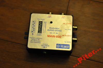 Modulator audio video Telmor MAW-800 na pasmo TV