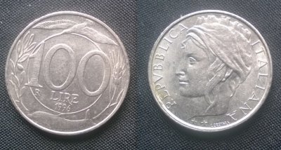 Włochy 100 lirów 1996