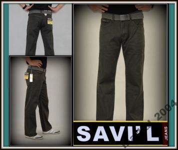 Spodnie bawełniane SAVI'L TA pas 96 cm/dł.30 cali