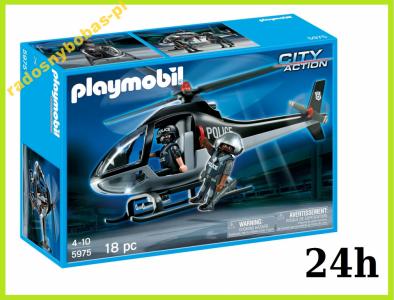Playmobil 5975 Helikopter Policyjny Klocki Policja - 5250425366 - oficjalne  archiwum Allegro