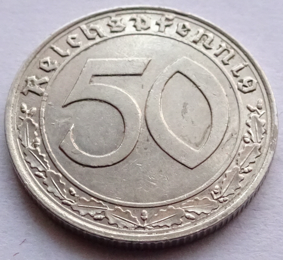 50 Reichspfennig 1939 A stan  (Xh56)