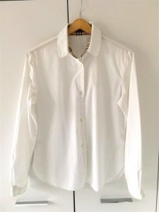 Burberry London biała koszula damska w rozm M - 6048559382 - oficjalne  archiwum Allegro