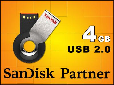 PENDRIVE SANDISK PAMIĘĆ FLASH USB CRUZER ORBIT 4GB