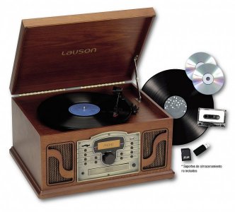 LAUSON GRAMOFON CL123 CD/MP3/FM + płyta winylowa