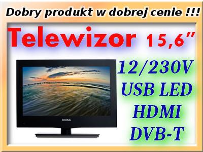 TELEWIZOR LED MISTRAL 15.6 HD DVB-T MPEG4 USB