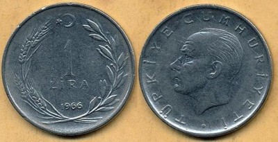 Turcja 1 Lira - 1966r ... Monety