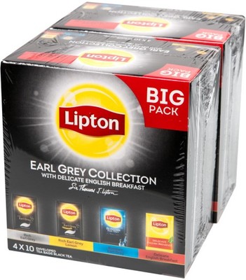 Lipton Earl Grey Collection BIG PACK 4x10TB 66g