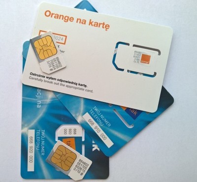 Zarejestrowany NUMER zarejestrowana karta Orange