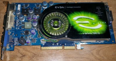 EVGA GeForce 7800GS 256MB DDR3/ 256bit AGP