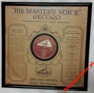 Paul Robeson - HMV B9021 - Płyta w ramce