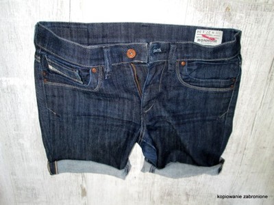 DIESEL - obłędne spodenki jeans szorty 38/M