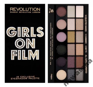 Makeup Revolution PALETA 18 CIENI GIRLS ON FILM