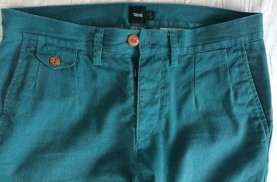 ASOS piękne efektowne spodnie chino j NOWE W31 L32