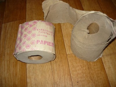 PRL rolka papieru toaletowego [ oryginał z bandero