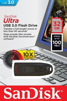 SanDisk ULTRA USB 3.0 FLASH DRIVE 32GB (do 80MB/s)