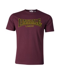 T-Shirt Lonsdale London Classic bordowy XXL