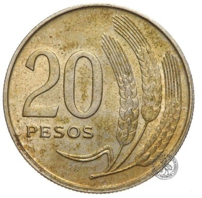 Urugwaj - moneta - 20 Pesos 1970 - RZADKA !