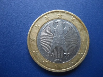 1 EURO,NIEMCY,2002,OBIEGOWA!
