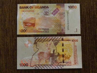 181.UGANDA 1000 SCHILINGÓW UNC