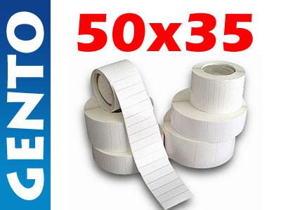 Etykiety termiczne białe 50x35 naklejki ZEBRA