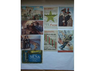 Zestaw włoskich pocztówek reprodukcje 8 sztuk