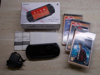 PSP SONY E1004 + karta 8GB + 3 GRY Kraków