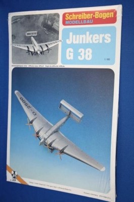 Model kartonowy do sklejenia samolot JUNKERS G 38