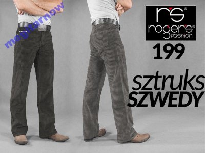 Spodnie sztruksowe męskie szwedy 199 sztruks 80 cm - 6531752631 - oficjalne  archiwum Allegro