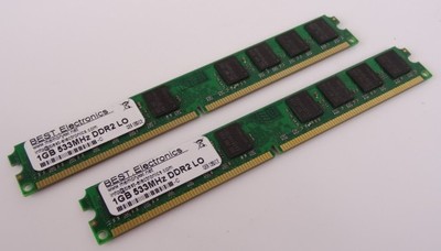 Pamięć RAM BEST DDR2 2GB 2x1GB PC2-5300 667MHz