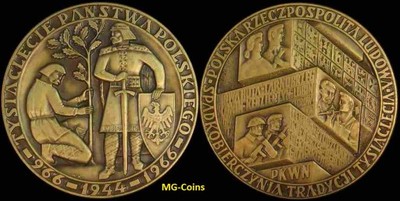 Medal - Tysiąclecia Państwa Polskiego 1966 - M8