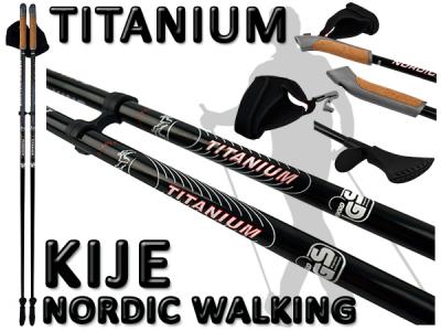 Kijki Kije Nordic Walking TITANIUM super lekkie!!! - 3988074040 - oficjalne  archiwum Allegro