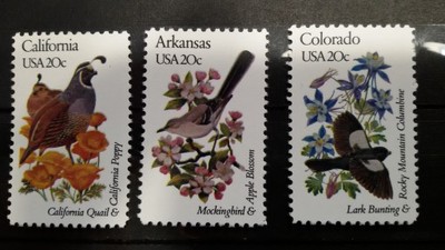 US Post Ptaki - 3 znaczki - zestaw 3